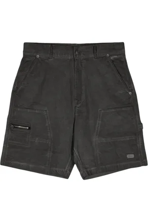 Izzue Cargo-shorts med logoplade og falmet effekt