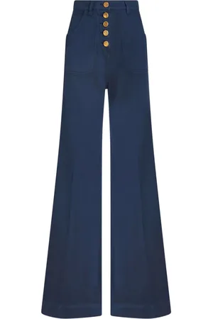 Etro Højtaljede jeans med svaj og præget logo