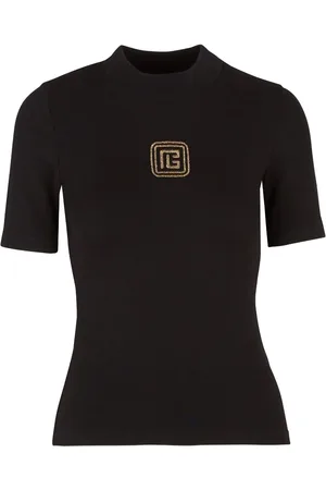 Balmain Retro T-shirt med broderet logo