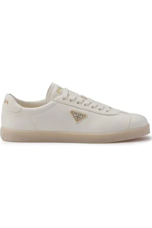 Prada Sneakers i læder med logopræget