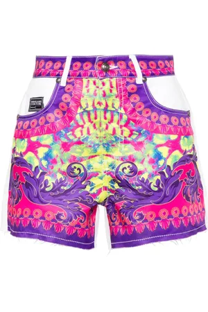 VERSACE Denimshorts med logotryk