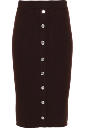 Pinko Ribstrikket midi-nederdel