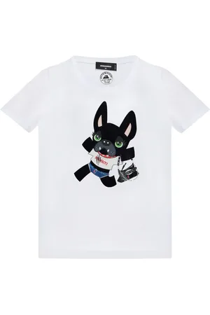 Dsquared2 T-shirt med hundetryk