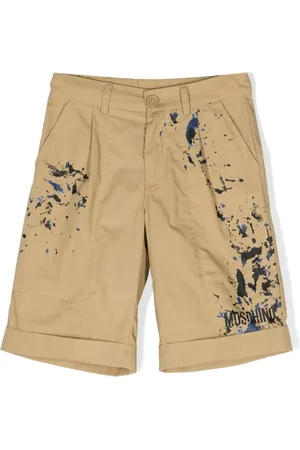 Moschino Chino-shorts med malingssprøjt