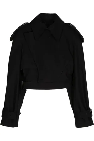 WARDROBE.NYC Cropped Perfecto trenchcoat