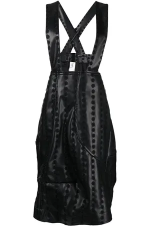 Comme des Garçons Pinafore-nederdel i imiteret læder