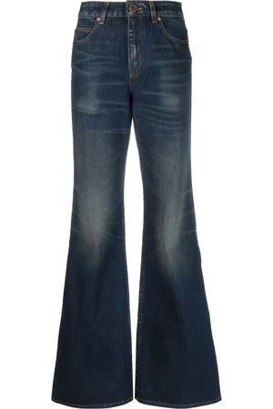 Balmain Forvaskede jeans med svaj og logodetalje