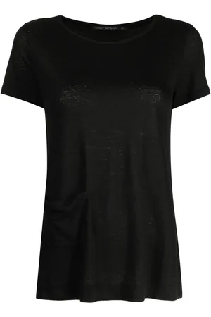 TRANSIT Kortærmet T-shirt med bådudskæring