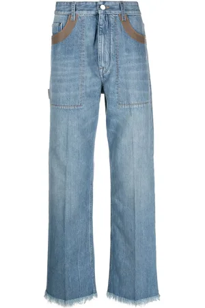 Fendi Jeans med lige ben og kontrastdetalje