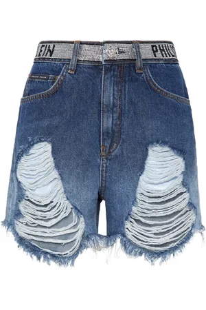 Philipp Plein Shorts med ribbet detalje