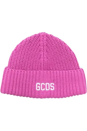GCDS Strikket hue med logobroderi