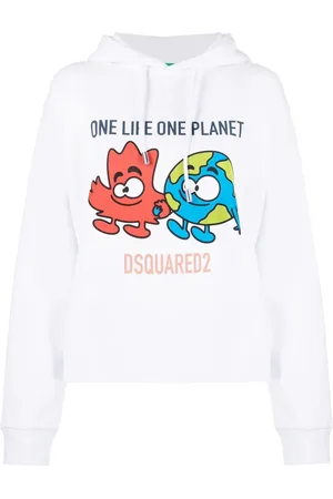 Dsquared2 Hættetrøje med grafisk tryk