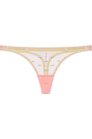 Dora Larsen Jaime g-streng med broderet design