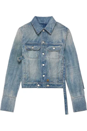 Courrèges Denimjakke med krystaludsmykninger