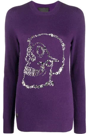 Philipp Plein Look At Me trøje med dødningehoved