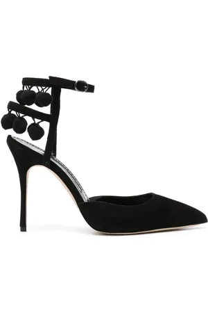 Manolo Blahnik Pumps med pompon-detalje