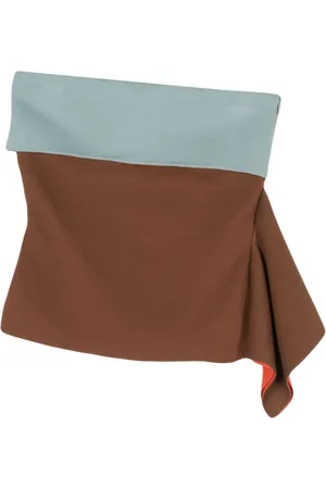 Fendi Kort asymmetrisk nederdel med draperinger