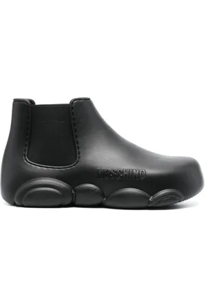 Moschino Logoprægede 40mm Gummy ankelstøvler