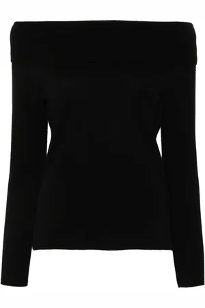 Allude Sweater med off-shoulder-snit