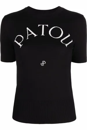 Patou Strikket top med jacquard-logo