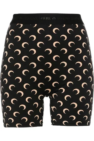 Marine Serre Cykelshorts med halvmånetryk