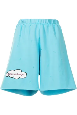 Natasha Zinko Sunday shorts i jersey med slitageeffekt