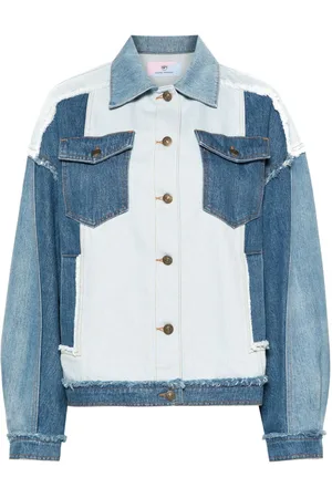 Chiara Ferragni Denimjakke med patchwork
