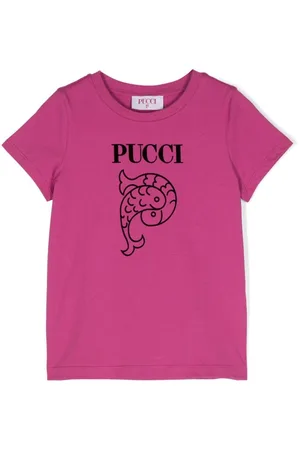 PUCCI Junior T-shirt med logotryk