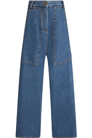 Etro Jeans med brede ben og Pegaso-broderi