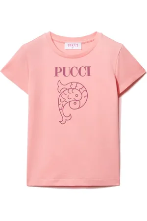 PUCCI Junior T-shirt med logotryk