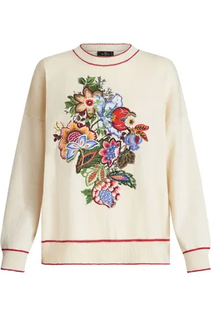 Etro Trøje med blomster-broderi