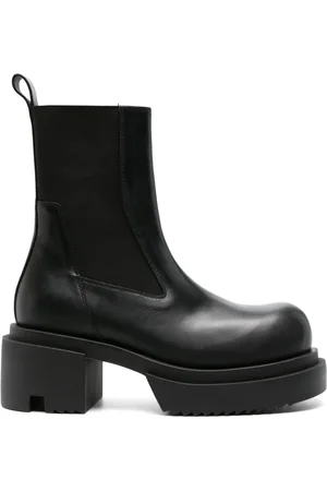 Rick Owens 60mm Beatle Bogun støvler i læder