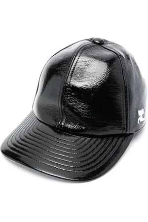 Courrèges Lakeret kasket med broderet logo