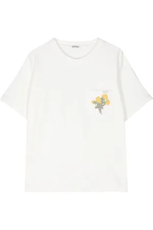 BODE T-shirt med blomsterbroderi