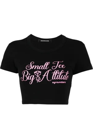 Ground Zero T-shirt med slogantryk