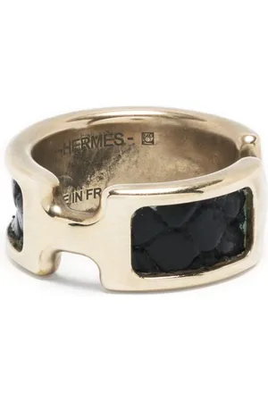 Hermès Pre-owned H ring med læder-paneler fra 00