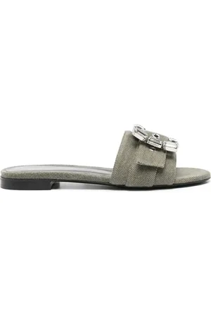 ROBERTO FESTA Sandaler i denim med krystalspænde