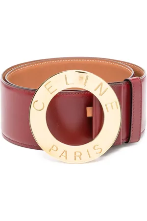 Céline Læderbælte med spænde og indgraveret logo fra 90