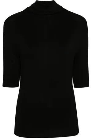 THOM KROM Top i strækbar jersey