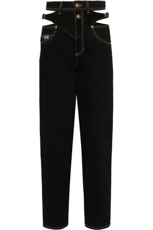VERSACE Jeans med lige ben og indgraveret logo