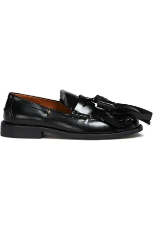 Marni Loafers i læder med kvastdetalje