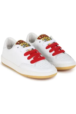 Kenzo Sneakers i læder med snøre og tigermærke