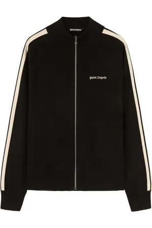 Palm Angels Jakke med logobroderi og lynlås