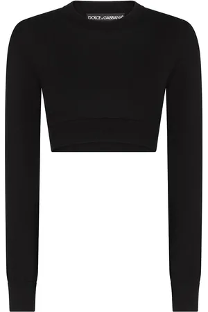 Dolce & Gabbana Cropped striktrøje i silke