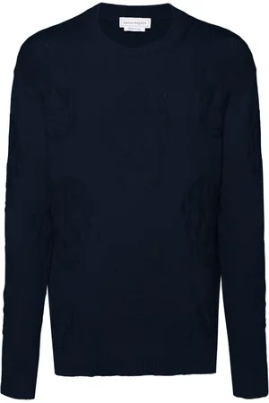 Alexander McQueen Sweater med dødningehoved-tekstur