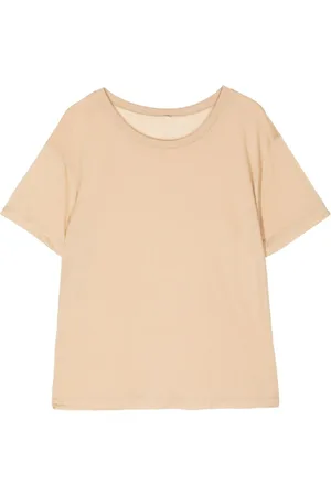 Baserange T-shirt i jersey med rund hals
