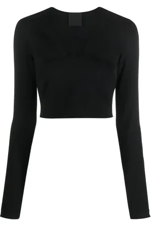 Givenchy Cropped top med firkantet halsudskæring