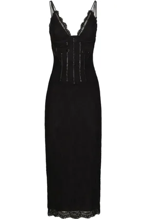 Dolce & Gabbana Slip-kjole med blonder
