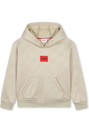 HUGO BOSS Hættetrøje med monogram-mønster