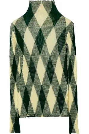Burberry Argyle-strikket trøje med høj hals